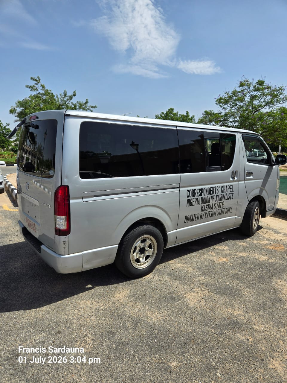 Gov. Radda Donates Bus to Katsina Correspondents' Chapel