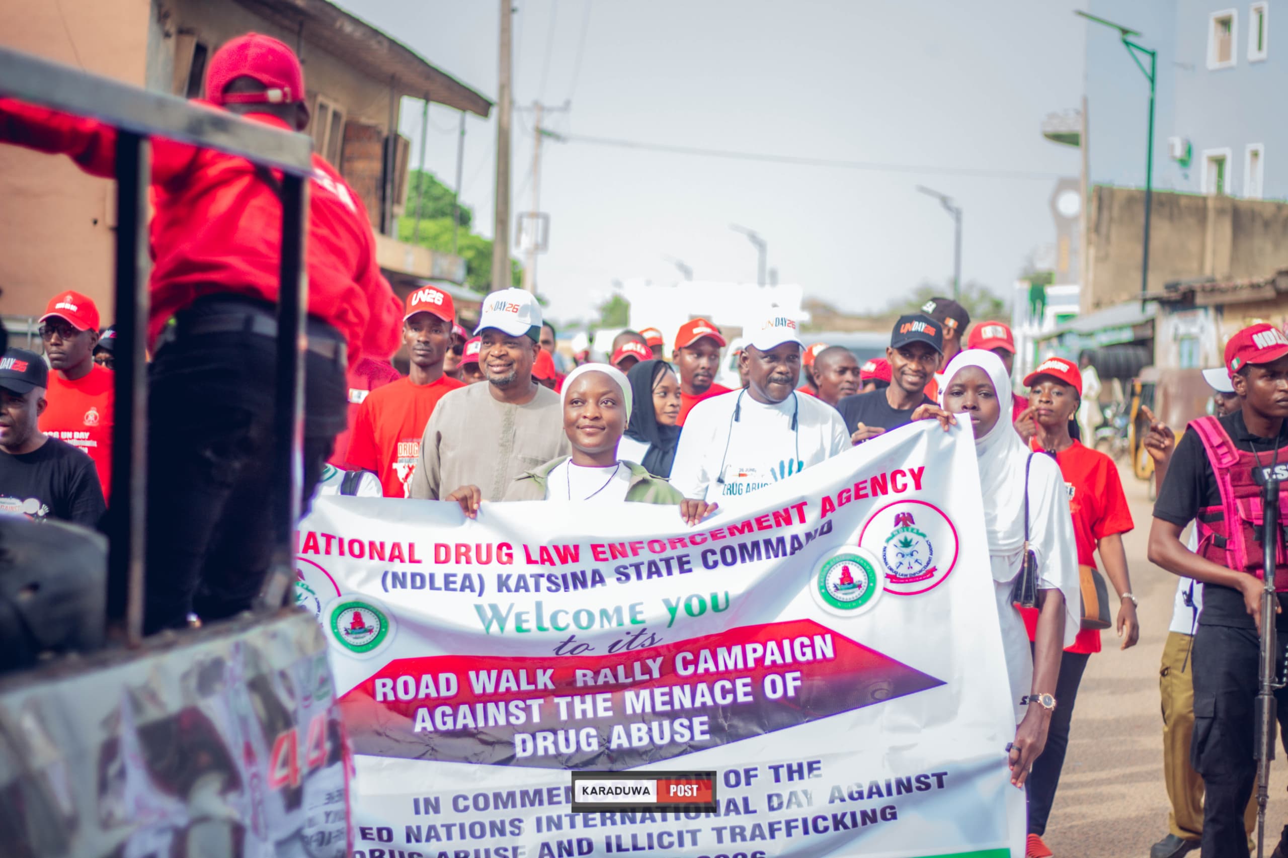 NDLEA KATSINA HOLDS ROAD WALK RALLY TO MARK 2026 WORLD DRUG DAY